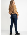 6042 New Jeans американка  на флисе батальная синяя стрейчевая (6 ед.размеры: 31.32.33.34.35.36): артикул 1124612