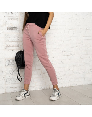 0012-2 розовые спортивные штаны женские на флисе (6 ед.размеры: S.M.L.XL.XXL.3XL)