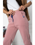 0010-2 розовые спортивные штаны женские на флисе (6 ед.размеры: S.M.L.XL.XXL.3XL): артикул 1124637