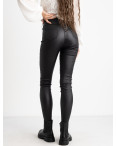 0784 Forest jeans черные брюки из экокожи женские на байке (6 ед.размеры: 25.26.27.28.29.30): артикул 1125098