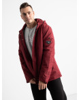 8804 бордовая куртка мужская на синтепоне (5 ед. размеры: L.XL.2XL.3XL.4XL): артикул 1125176