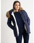 6043-2 Vikstory темно-синяя куртка женская на меховой подкладке ( 4 ед.размеры: 42.44.46.48): артикул 1125397