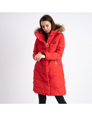 6041-4 Vikstory красная куртка женская на меховой подкладке ( 4 ед.размеры: 42.44.46.48)