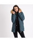 6043-5 Vikstory зеленая куртка женская на меховой подкладке (4 ед.размеры: 42.44.46.48): артикул 1125399