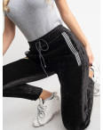 0235-41 черные спортивные брюки женские термо-велюр на меху (5 ед. размеры на бирке: 2XL.3XL.4XL.5XL.6XL): артикул 1125969