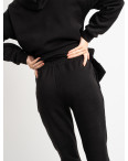 5200-1 черный спортивный костюм женский из трехнитки на флисе (4 ед.размеры: 42.44.46.48): артикул 1126093
