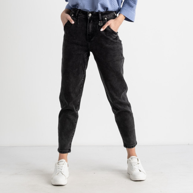 0686-9 DS Relucky джинсы-слоучи темно-серые женские стрейчевые (6 ед. размеры: 25.26.27.28.29.30) Relucky: артикул 1126715