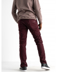 2551 Varxdar бордовые брюки мужские стрейчевые на флисе  (7 ед. размеры: 28.29.30.31.32.33.34): артикул 1126768