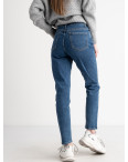 0007 New Jeans мом женский синий стрейчевый ( 6 ед. размеры: 25.26.27.28.29.30): артикул 1127204