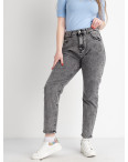 0020 СЕРЫЙ New Jeans мом полубатальный женский стрейчевый ( 6 ед. размеры: 28.29.30.31.32.33): артикул 1127211