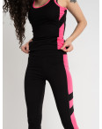 0468-171 черный женский фитнес-костюм (микс расцветок, 4 ед. размеры в норме: S-M/2.L-XL/2) : артикул 1127306