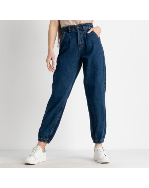 1178 джинсы-баллоны женские синие котоновые ( 7 ед . размеры : 25.26.28/3.30/2)