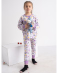 1084-2 Бома белая с пижама на ребенка 4-6 лет трикотажная (3 ед. размеры: 104.110.116): артикул 1127253