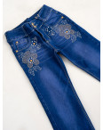 0711 Fashion джинсы синие на девочку 5-10 лет стрейчевые (6 ед. размеры: 23.24.25.26.27.28): артикул 1127996