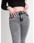 0071 New Jeans американка женская батальная серая  стрейчевая ( 6 ед. размеры: 31.32.33.34.36.38 ): артикул 1128271