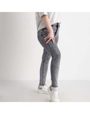 0077 New Jeans американка женская полубатальная серая стрейчевая ( 6 ед .размеры : 28.29.30.31.32.33)