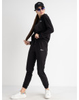 1522-1 ЧЕРНЫЙ Yola спортивный костюм женский из двунитки (4 ед. размеры: S.M.L.XL): артикул 1128236