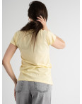 5008-3 ЖЕЛТАЯ Kafkame футболка женская с принтом ( 4 ед. размеры: S.M.L.XL): артикул 1128510