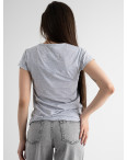 5008-2 СЕРАЯ Kafkame футболка женская с принтом ( 4 ед. размеры: S.M.L.XL): артикул 1128509