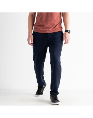 1672-3 СИНИЙ Yola спортивные штаны мужские из двунитки ( 4 ед. размеры: M.L.XL.XXL)