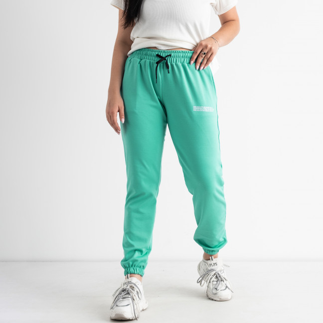1105-78 СВЕТЛО-ЗЕЛЕНЫЕ спортивные брюки женские (4 ед размеры: S.M.L.XL) Спортивные штаны: артикул 1132865