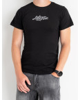 2312-1 ЧЕРНАЯ футболка мужская котоновая (5 ед .размеры : S.M.L.XL.2XL): артикул 1129373