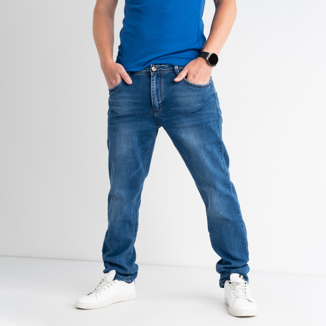 7395-5 Baron джинсы мужские синие стрейчевые (6 ед. размеры: 30.32/2.34.36.38) Baron: артикул 1129398