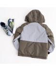 9256-3 ХАКИ куртка на синтепоне со светоотражающей вставкой на мальчика 6-11 лет  (5 ед. размеры: 122.128.134.140.146): артикул 1129477