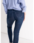 6021 New Jeans американка на флисе синяя стрейчевая (6 ед. размеры: 25.26.27.28.29.30): артикул 1130146