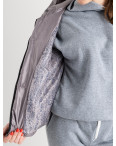 5010-4 СЕРАЯ куртка-зефирка с капюшоном на синтепоне (2 ед. размеры: 42/44.46/48): артикул 1130161