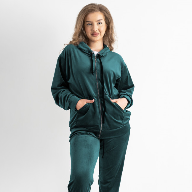 05231-73 зеленый женский спортивный костюм (5'TH AVENUE, велюровый, 4 ед. размеры полубатал: 50. 52. 54. 56) 5`th Avenue: артикул 1142240