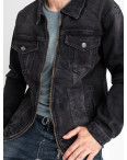 0538 Long Li джинсовая куртка мужская серая стрейчевая (6 ед. размеры: S.M.L.XL.2XL.3XL): артикул 1130563