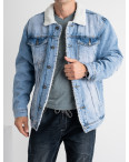 0515 Long Li джинсовая куртка на меху мужская голубая котоновая (6 ед. размеры: S.M.L.XL.2XL.3XL): артикул 1130560