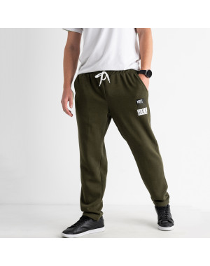 17050-72 ХАКИ спортивные штаны мужские полубатальные на флисе (4 ед. размеры: 48.50.52.54)