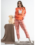 4079 Rinda пижама красная женская махровая (4 ед. размеры: М.L.XL.XXL): артикул 1130646