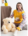 4159 Rinda пижама желтая женская махровая (4 ед. размеры: М.L.XL.XXL): артикул 1130760