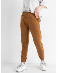 21113-8 КОРИЧНЕВЫЕ спортивные штаны женские из трехнитки на флисе (4 ед. размеры: S.M.L.XL): артикул 1130864