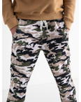 17030 ТЕПЛЫЕ КАМУФЛЯЖНЫЕ спортивные штаны мужские полубатальные (4 ед. размеры: 48.50.52.54): артикул 1130914