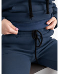 0630-75 ТЕМНО-БИРЮЗОВЫЙ женский спортивный костюм из турецкой трехнитки на флисе (3 ед.размеры: 42.44.46): артикул 1131573