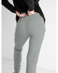 1115-6 СВЕТЛО-СЕРЫЕ БАТАЛЬНЫЕ спортивные штаны женские из трехнитки на флисе (5 ед. размеры: 2XL.3XL/2.4XL.5XL): артикул 1131161