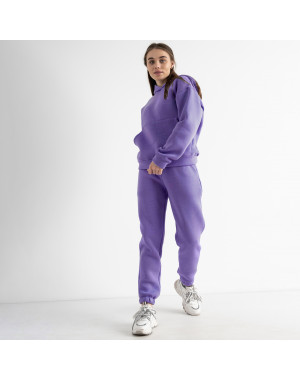 0903-23 лиловый женский спортивный костюм (дефект на фото, флис, 3 ед. размеры норма: S/1. M/2. L/3.)
