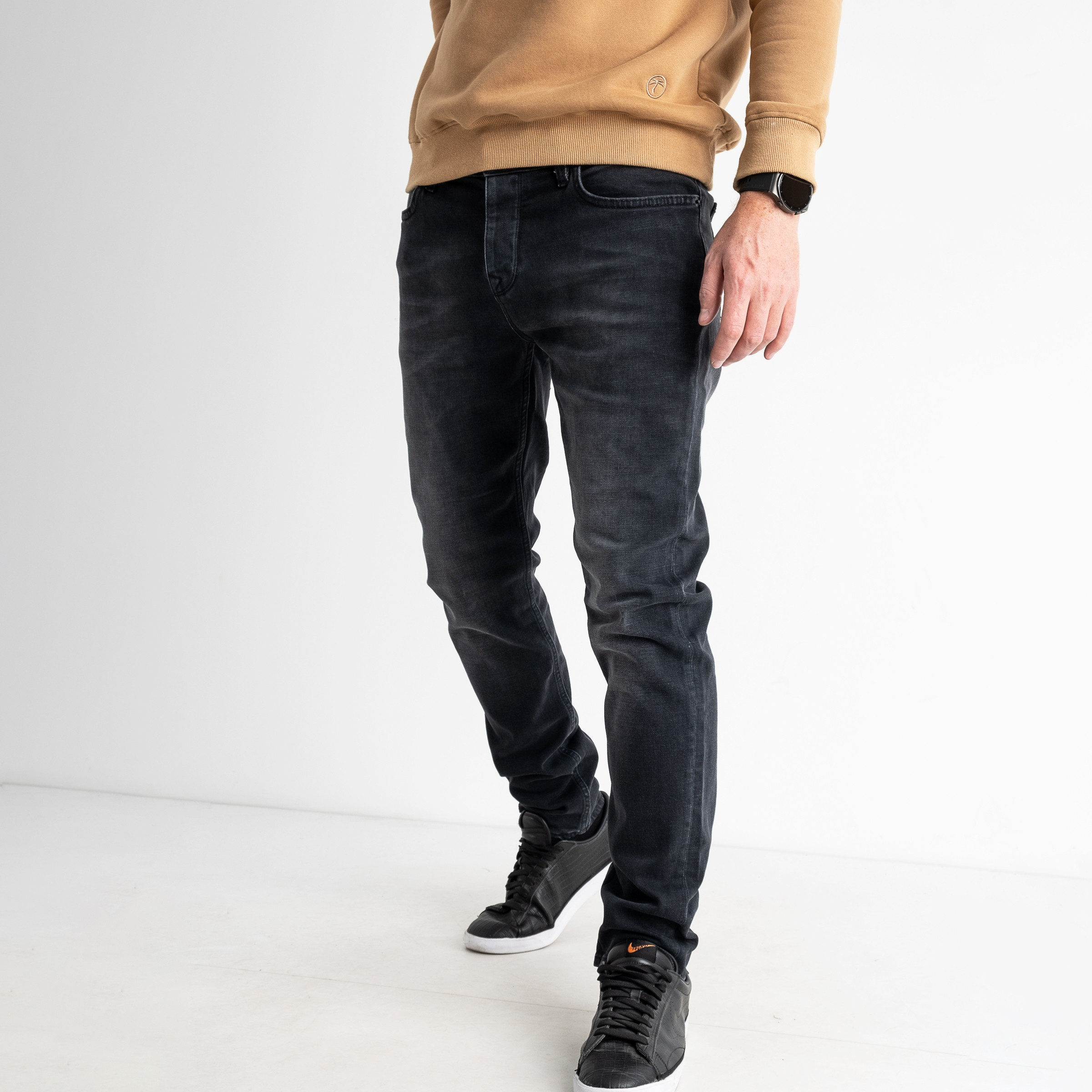 4980 Gabbia джинсы мужские серые стрейчевые (8 ед. размеры: 30.31.32/2.33.34.36.38)