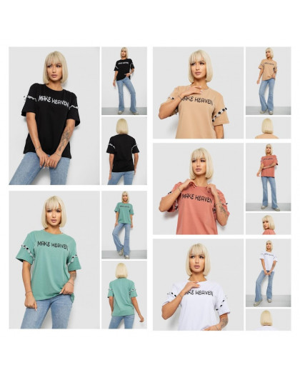 2351# выбор цвета женская футболка (4 ед, размеры полубатал: L-XL) выдача на следующий день Футболка