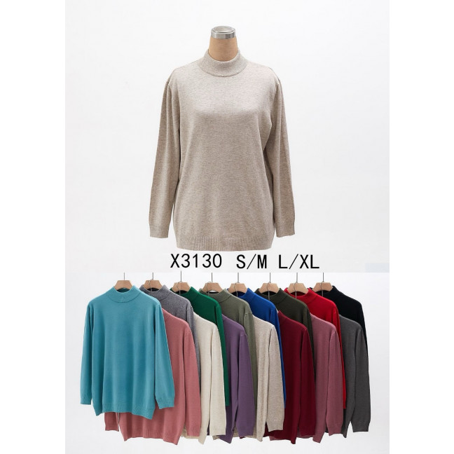 3130-99  микс цветов женский свитер (Kiss Me. 5 ед, размеры норма: s-xl)  Kiss me: артикул 1158026