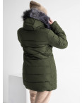 17010-7 ХАКИ Lacrimosa куртка женская на синтепоне с капюшоном ( 4 ед. размеры:M.L.XL.2XL): артикул 1131684