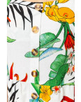 1932-11 БЕЛЫЙ сарафан женский с цветочным принтом (3 ед. размеры: M.L.XL): артикул 1135835