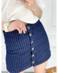 0200-6 Defile юбка на пуговицах синяя котоновая (6 ед. размеры: 34.36.36.38.38.40): артикул 1120211