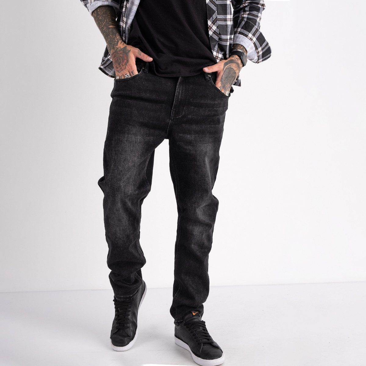 2143 V.J.Ray  джинсы мужские темно-серые стрейчевые (8 ед. размеры: 28.29.30.31.32.33.34.36)