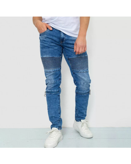 8335 FANGSIDA  джинсы мужские голубые стрейчевые (8 ед. размеры: 28.29.30.31.32.33.34.36)                Fangsida