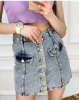 2824-1 XRay юбка джинсовая на пуговицах голубая котоновая (6 ед. размеры: 34/2.36/2.38.40): артикул 1120212